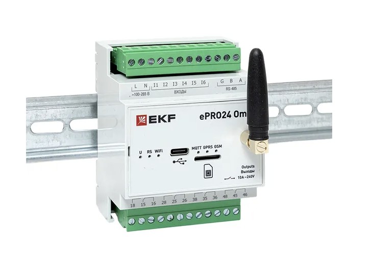 Контроллер удаленного управления 6вх/4вых Wi-Fi GSM 230 В ePRO24 Omni EKF